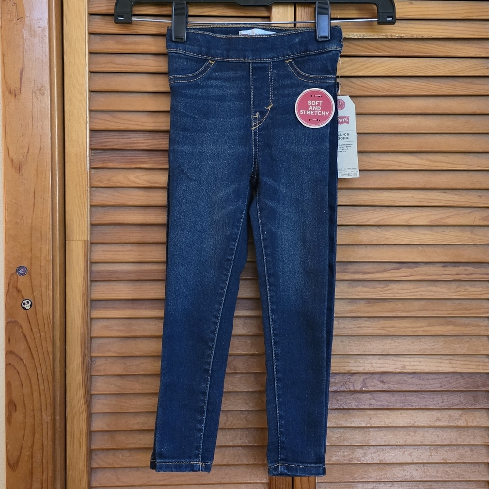 NWT Levi's Flex Girls Pull-On Skinny Jeggings Size 4T